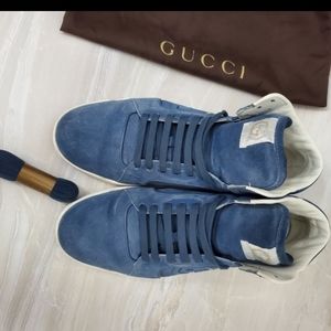 Gucci blue suede